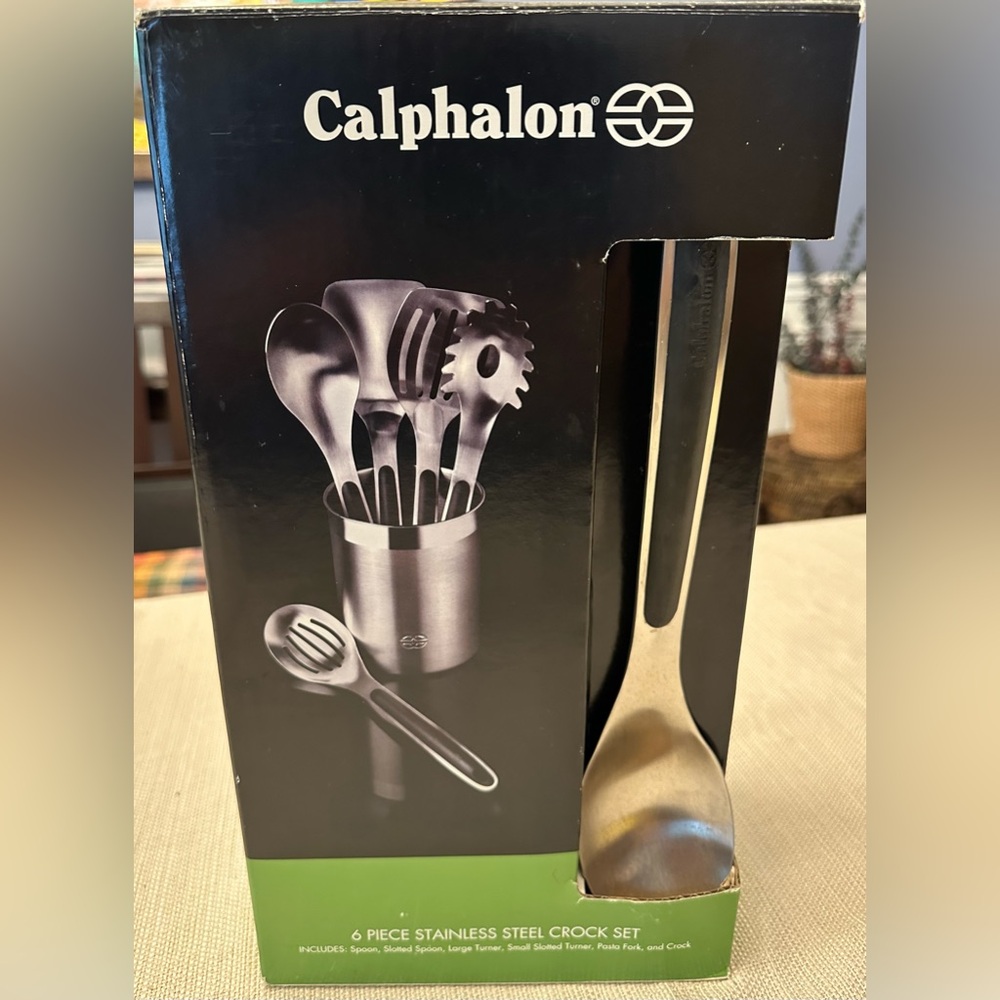 Brand New Calphalon 6 piece stainless steel crock set